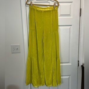 Free People Say La Vie Velour Palazzo Pants